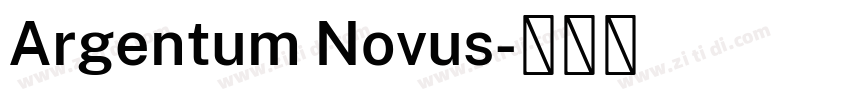Argentum Novus字体转换